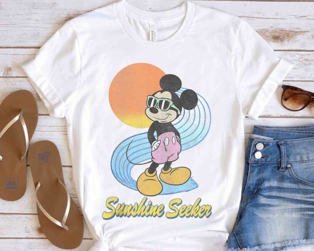 Disney Mickey Mouse Sunshine Seeker Classic Retro Shirt