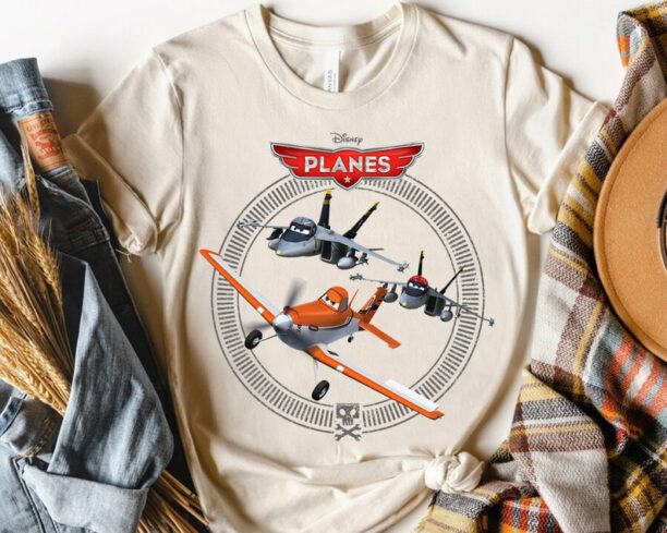 Disney Planes Dusty Crophopper With Bravo And Echo T-shirt