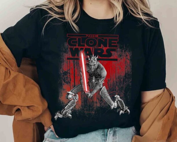 Star Wars Clone Wars Darth Maul Lightsaber Portrait Shirt