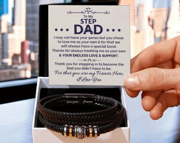 To My Dad Bracelet, Gift for Dad from Daughter Son