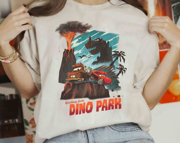 Disney Pixar Cars on the Road Greetings from Dino Park Shirt