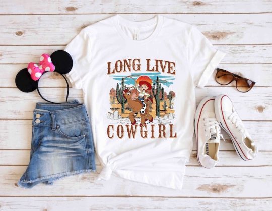 Long Live Cowgirl Disney Toy Story Jessie and Bullseye Shirt, Disney Vacation Shirt, Cowgirl Country Western Shirt