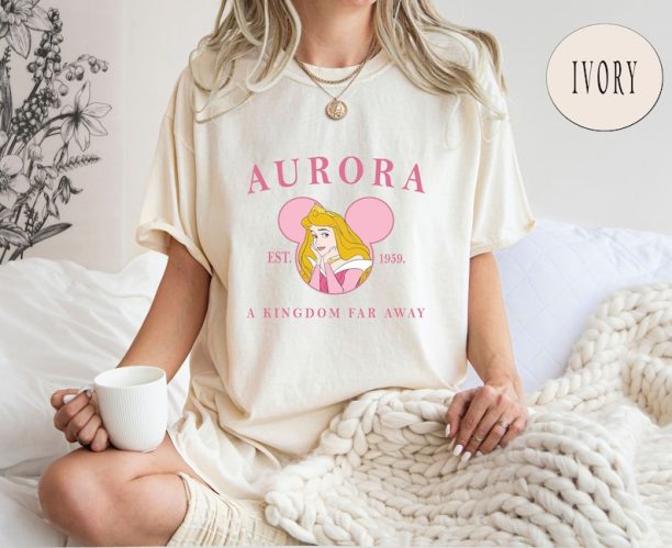 Aurora Comfort Colors® Disney Princess Shirt, Est. 1959 Princess Aurora Tee Disney Character Shirt, Disney Trip Shirt