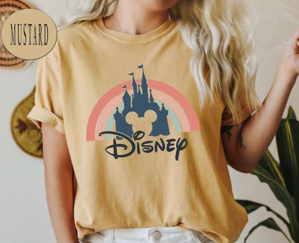 Castle Sunset Silhouette Comfort Colors® Shirt, Castle Disney Shirt, Cinderella Castle, Disney Shirt