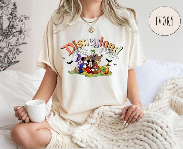 Comfort Colors® Vintage Disneyland Halloween Est 1955 Shirts, Disney Halloween Shirts, Mickey and Friends Shirt