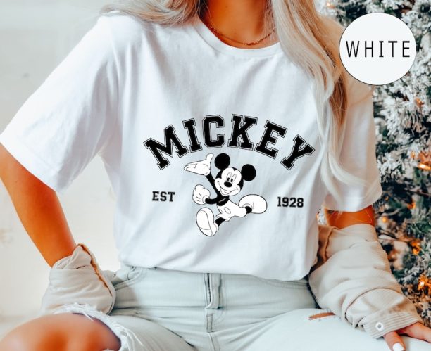 Comfort Colors® Mickey Mouse Est 1928 T-Shirt, Mickey and Friends Shirt, Disneyworld Shirt