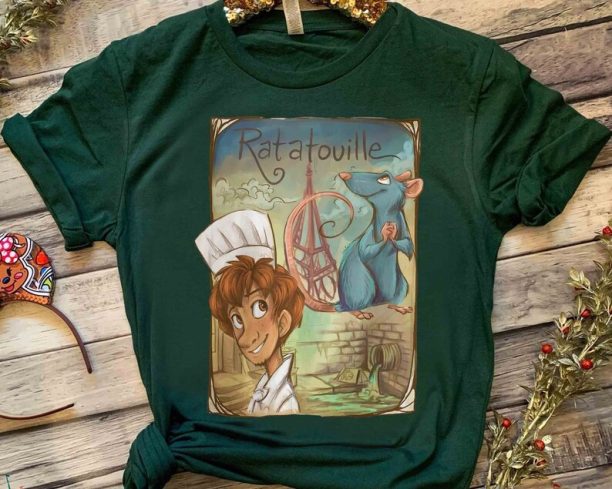 Ratatouille Remy Little Chef & Alfredo Poster Shirt, Disney Pixar Remy's Ratatouille Adventure Tee