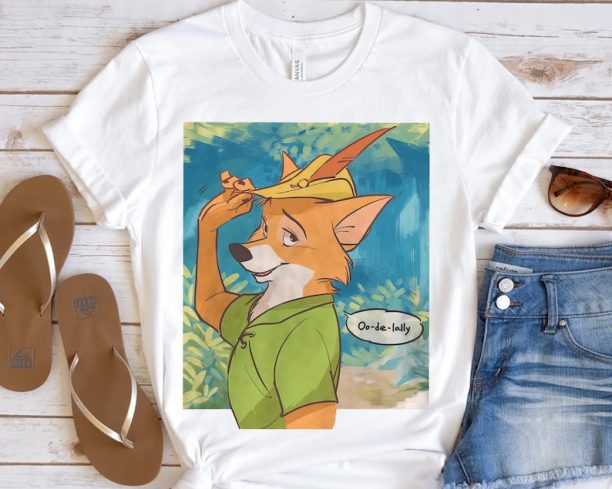 Disney Funny Robin Hood Oo De Lally Portrait Retro Shirt