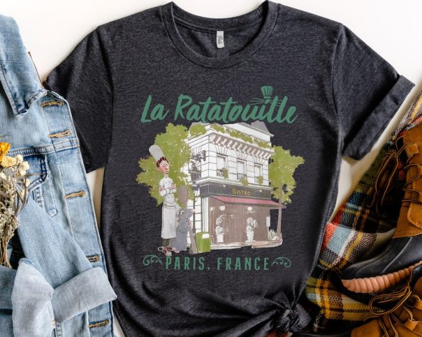 Disney Pixar Ratatouille Paris France Vintage Restaurant Shirt, Disneyland Trip