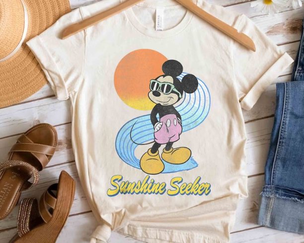 Disney Mickey Mouse Sunshine Seeker Classic Retro Shirt