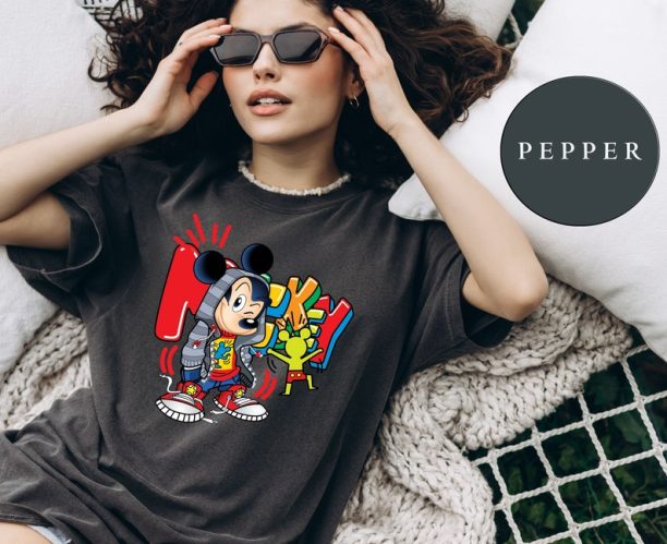 Comfort Colors® Disney Cool Mickey Mouse Shirt, Mickey Graffiti Shirt, Disney Characters Shirt, Disney Vacation Shirt