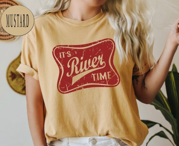 Comfort Colors® River Time Tshirt, Beer Shirt, River Beer Shirt, River Life, Country Western, Lake Life, Boating Tshirt