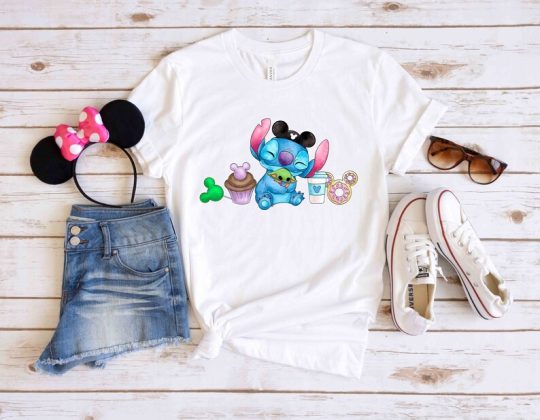 Disney Stitch Baby Yoda Snacks Shirt, Disney Snacks Shirt, Disney Family Trip Shirts, Stitch Shirt