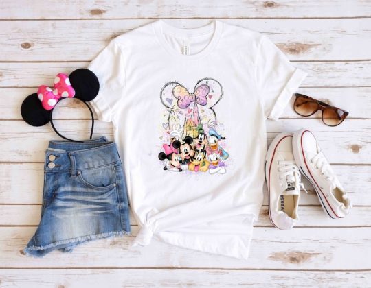 Minnie Bow Head Mickey and Friends Shirt, Disney Shirt for Women, Disneyland Shirt, Disney Best Friend Girls Shirt