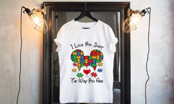 I Love You Just The Way You Are Tee, Autism Awareness Mickey Minnie Shirt, Autism Shirt, Autism Disney Shirt