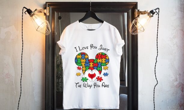 I Love You Just The Way You Are Tee, Autism Awareness Mickey Minnie Shirt, Autism Shirt, Autism Disney Shirt