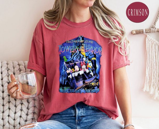 Comfort Colors® Retro Mickey And Friends Tower Of Terror Shirt, Mickey And Friends Shirt, Disneyworld Shirts