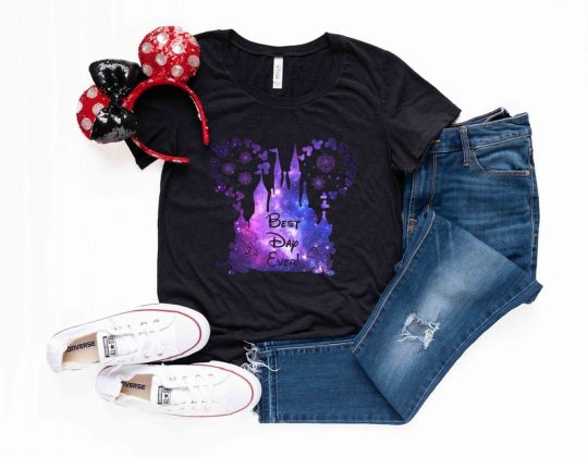 Best Day Ever Disney Castle Galaxy Shirt, Disneyworld Family Shirt, Disney Vacation Shirt,Disneyland Tee