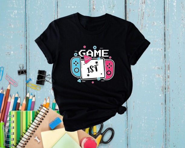 Game On 1st Grade, Customized Grade Game on T-Shirts, Back To School Shirt, First Day Of The School