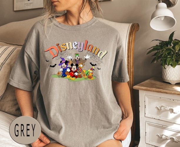 Comfort Colors® Vintage Disneyland Halloween Est 1955 Shirts, Disney Halloween Shirts, Mickey and Friends Shirt