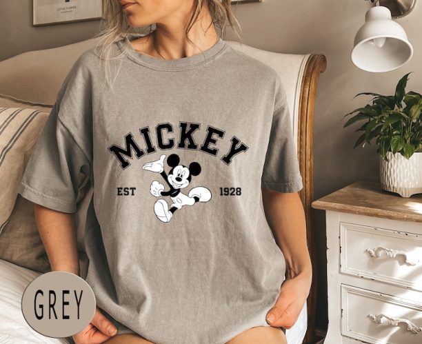 Comfort Colors® Mickey Mouse Est 1928 T-Shirt, Mickey and Friends Shirt, Disneyworld Shirt