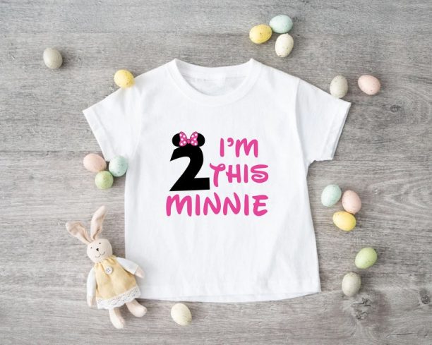 I'm This Minnie Custom Birthday Girl T-shirt, Personalized Disney Birthday Party, Disneyland Birthday Trip