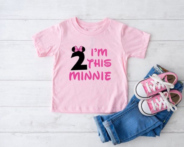 I'm This Minnie Custom Birthday Girl T-shirt, Personalized Disney Birthday Party, Disneyland Birthday Trip