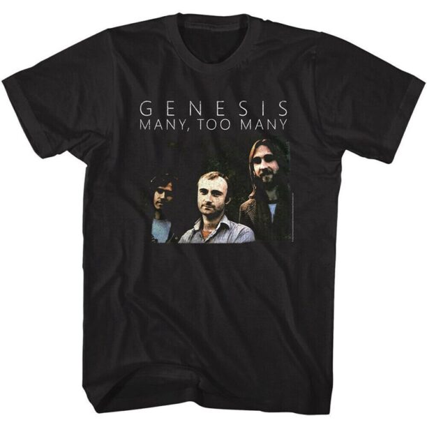 GENESIS BAND T-Shirt Many Too Many Band Photo Vintage Graphic Tees