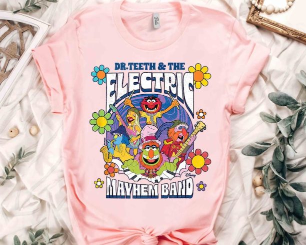 Doctor Teeth And The Electric Mayhem Rock Band Shirt, Disney Muppets Show Tee