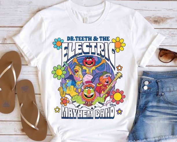 Doctor Teeth And The Electric Mayhem Rock Band Shirt, Disney Muppets Show Tee