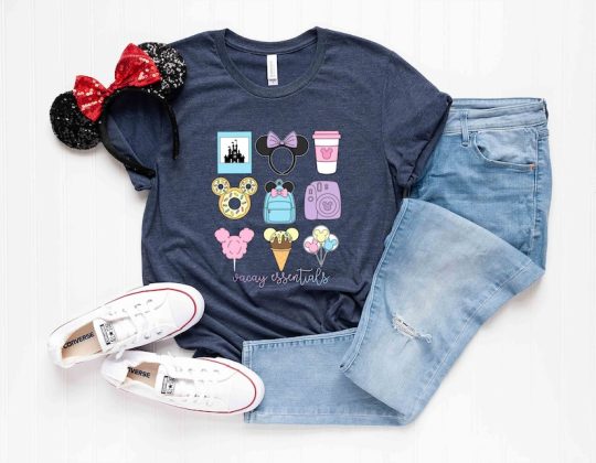 Disney Vacay Essentials Shirt, Disney Vacation Shirt, Disney Family Trip Shirt, Disney Group T-Shirts