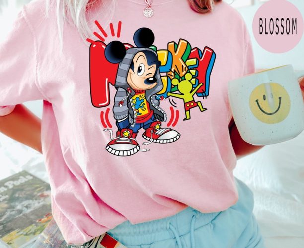 Comfort Colors® Disney Cool Mickey Mouse Shirt, Mickey Graffiti Shirt, Disney Characters Shirt, Disney Vacation Shirt