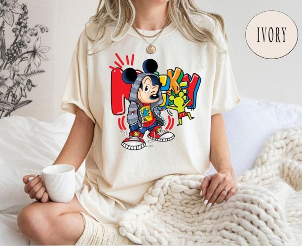 Comfort Colors® Disney Cool Mickey Mouse Shirt, Mickey Graffiti Shirt, Disney Characters Shirt, Disney Vacation Shirt