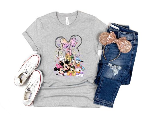 Minnie Bow Head Mickey and Friends Shirt, Disney Shirt for Women, Disneyland Shirt, Disney Best Friend Girls Shirt