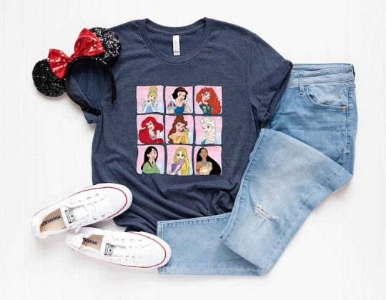 Disney Princesses Shirt, Princess Shirt, Women Disney Shirt, Disney Girls Trip Shirts, Disneyland T-Shirt