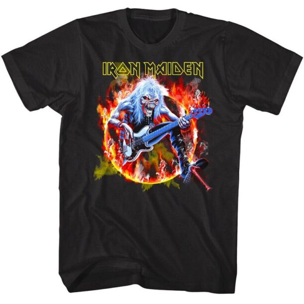 IRON MAIDEN Real Live DEAD One T-Shirt Eddie Heavy Metal Rock Band Concert Tour Adult Graphic Tees