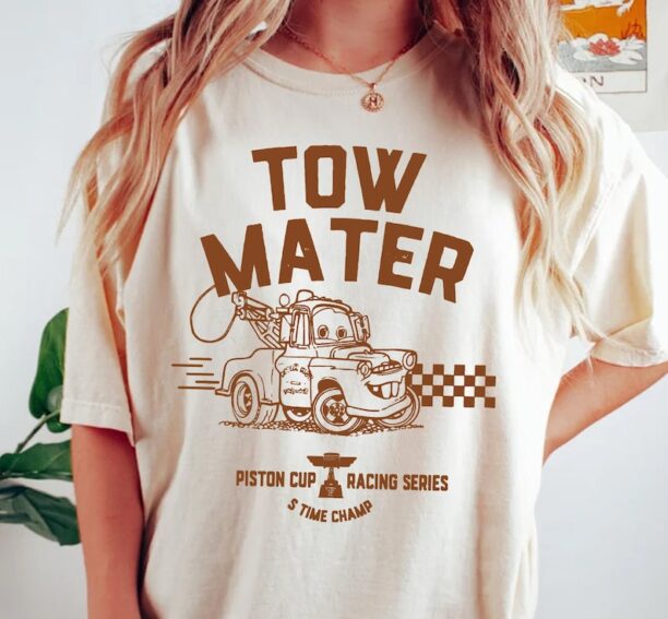 Tow Mater Shirt, Disney Cars Shirt, Disney Cars Shirt, Disney Pixar Shirt, Disney Trip Shirt, Comfort Colors Shirt.