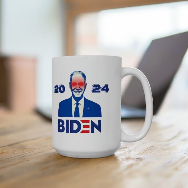 Joe Biden 2024 Ceramic Mug 15 oz for Fans of Joe Biden