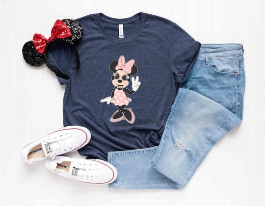 Minnie Mouse Summer Shirt, Woman Disney Shirt, Sunglasses Minnie Shirt, Minnie Girls Trip Shirt, Disney Mom Shirt