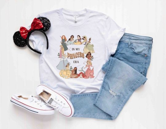 Disney Princess In My Princess Era Shirt, Disney Princess Shirt, Disney Princesses T-Shirt, Disney Girls Trip Shirts