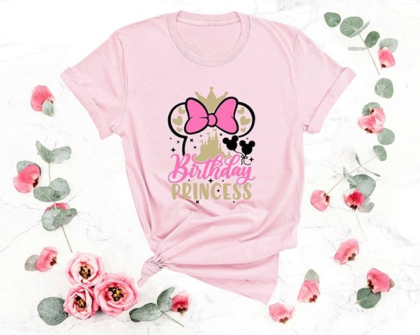 Disney Birthday Shirt, Birthday Princess Shirt, Minnie Birthday Princess Shirt, Birthday Girl Disney Shirt