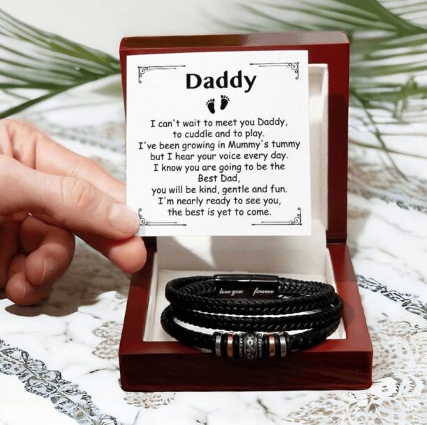 Dad Bracelet Gift, Birthday, Christmas, Fathers Day Gifts, Jewelry for Dad, Gift for Father from Daughter, To My Dad