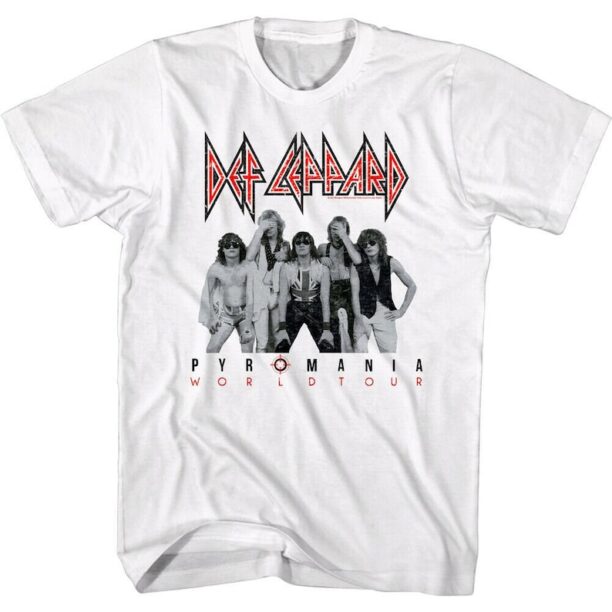 Def Leppard Shirt 70's Rock Band Photo Poster Tees