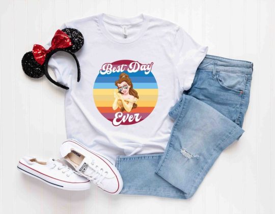 Belle Best Day Ever Shirt, Disney Princess Belle Shirt, Princess Belle Shirt, Beauty and Beast Shirt, Disneyland Shirt