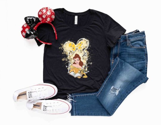 Disney Princess Belle Shirt, Disney Castle Belle Shirt, Princess Belle Shirt, Beauty and Beast Shirt, Disneyland Shirt