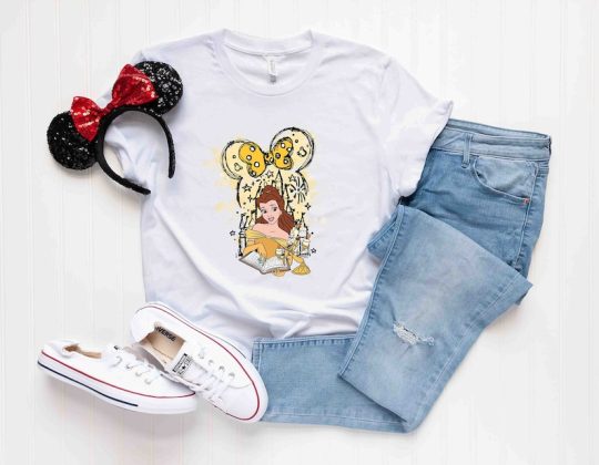 Disney Princess Belle Shirt, Disney Castle Belle Shirt, Princess Belle Shirt, Beauty and Beast Shirt, Disneyland Shirt