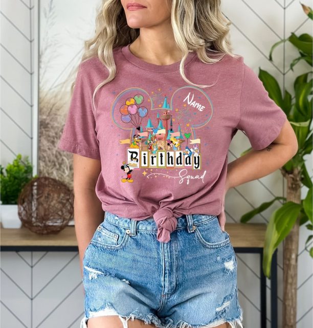 Personalized Disney Family Birthday Shirts, Disney Birthday Squad Shirts, Disney Birthday Girl Shirt, Disney