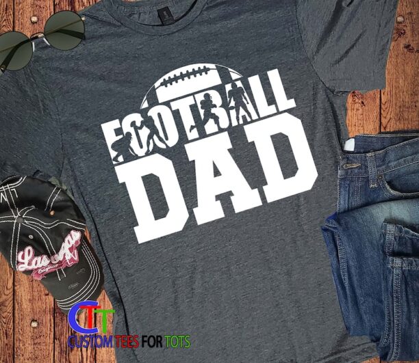 Football Shirt- Football Dad Tshirt - i love football- - Fathers day gift for dad- dad birthday gift - American