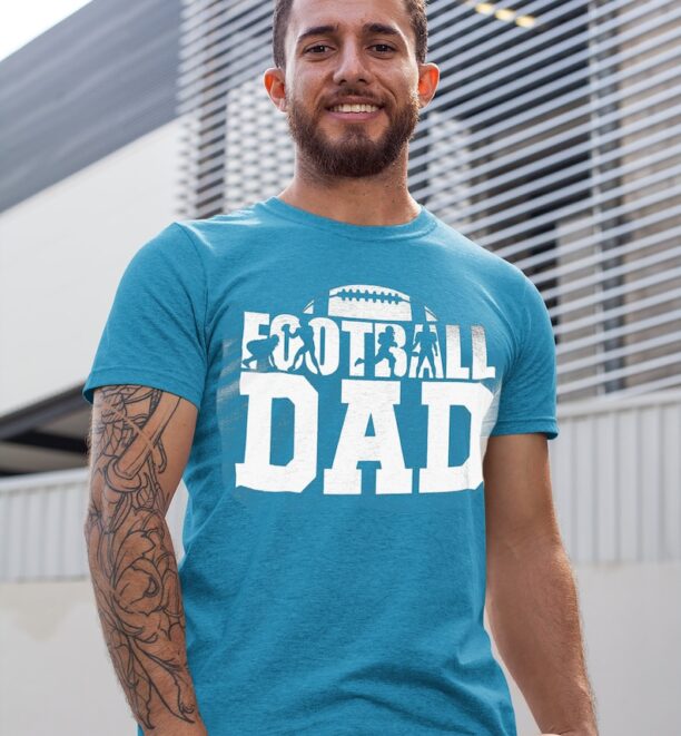 Football Shirt- Football Dad Tshirt - i love football- - Fathers day gift for dad- dad birthday gift - American