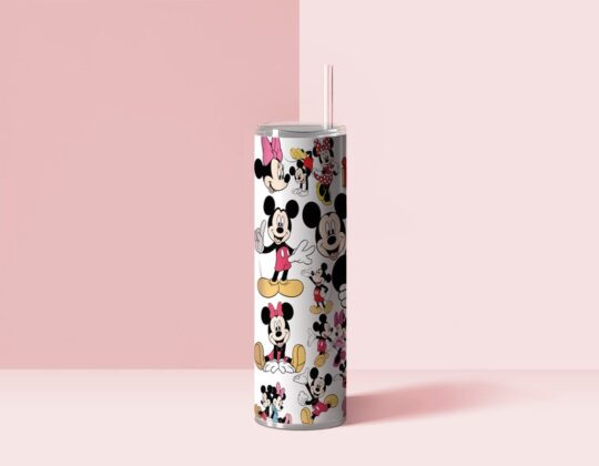 Disney Tumbler, 20 oz Tumbler 3D Inflated, Mickey Mouse Tumbler, Disney Character Tumbler, Disneyworld Tumbler